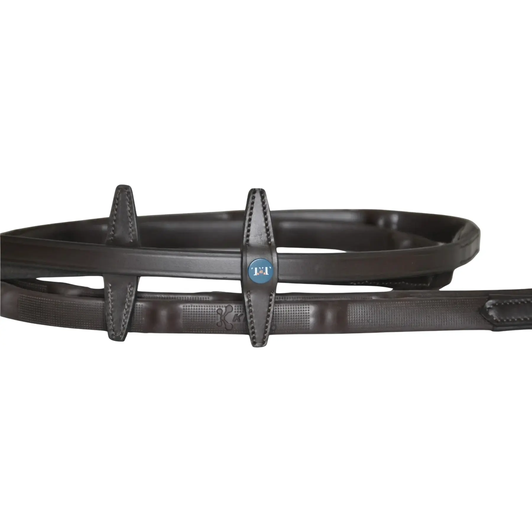Rubber reins with micro grips for horse T de T