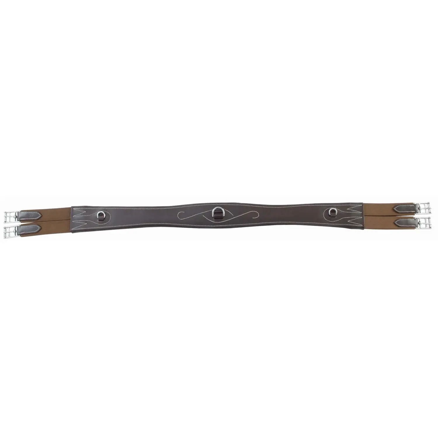 Anatomical leather horse girth T de T