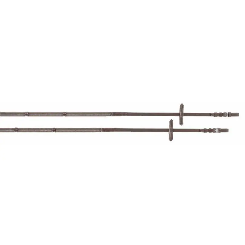 Horse reins with stops T de T Super Grip