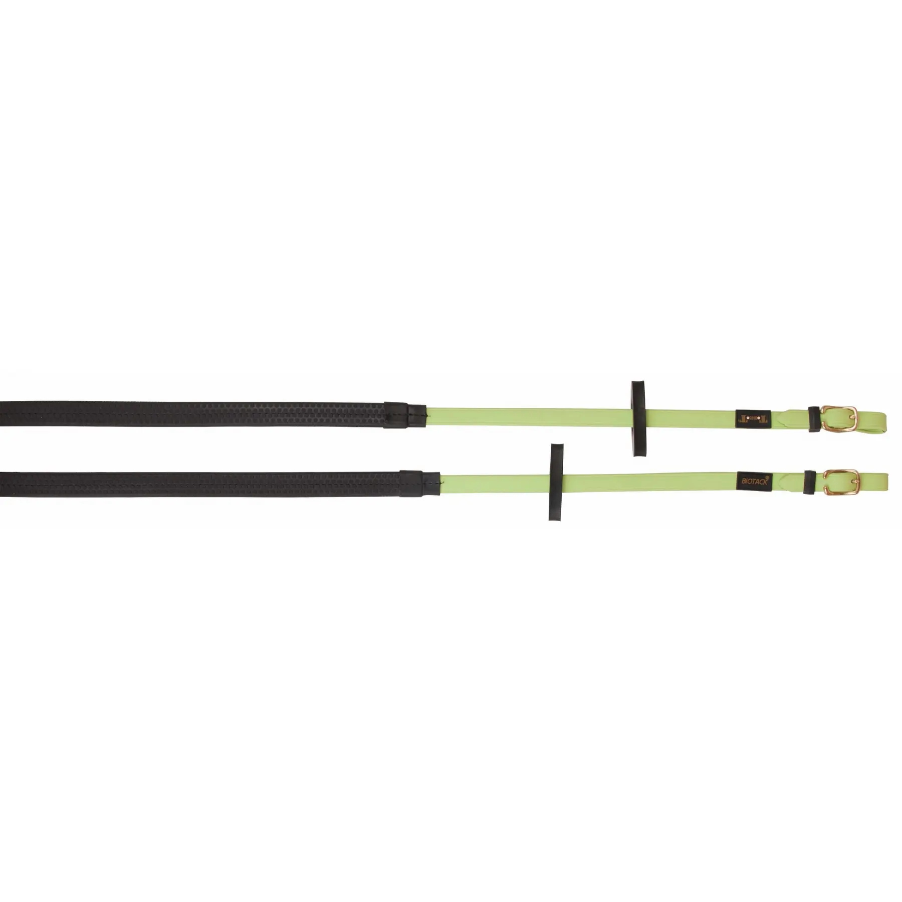 Reins for horses made of rubber with big pins T de T Biotack®
