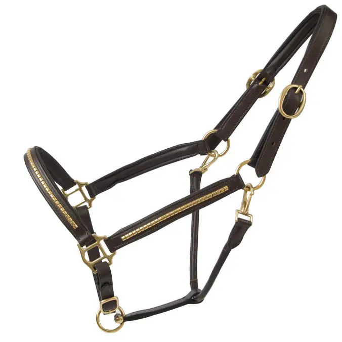 Leather halter for horses T de T Clincher