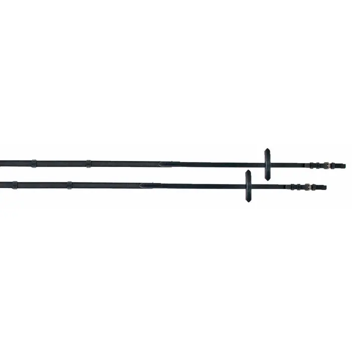 Reins for horses with stirrups T de T Super Grip