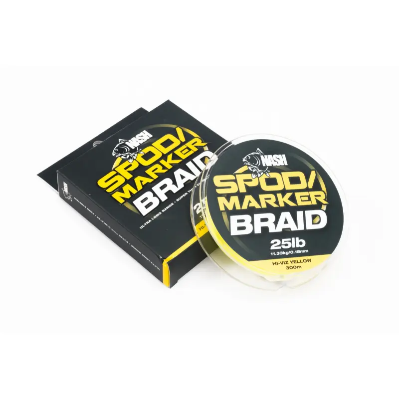 Vlecht Nash TT spod & marker braid 0.18mm hi-viz