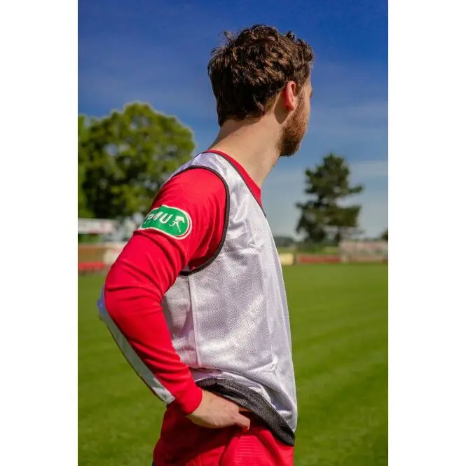 Gilet da allenamento reversibile bianco e nero PowerShot