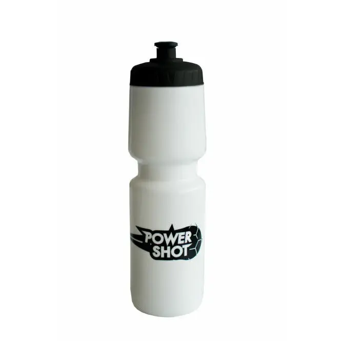 Powershot Blanc Gourde 750Ml Noir Avec Capuchon