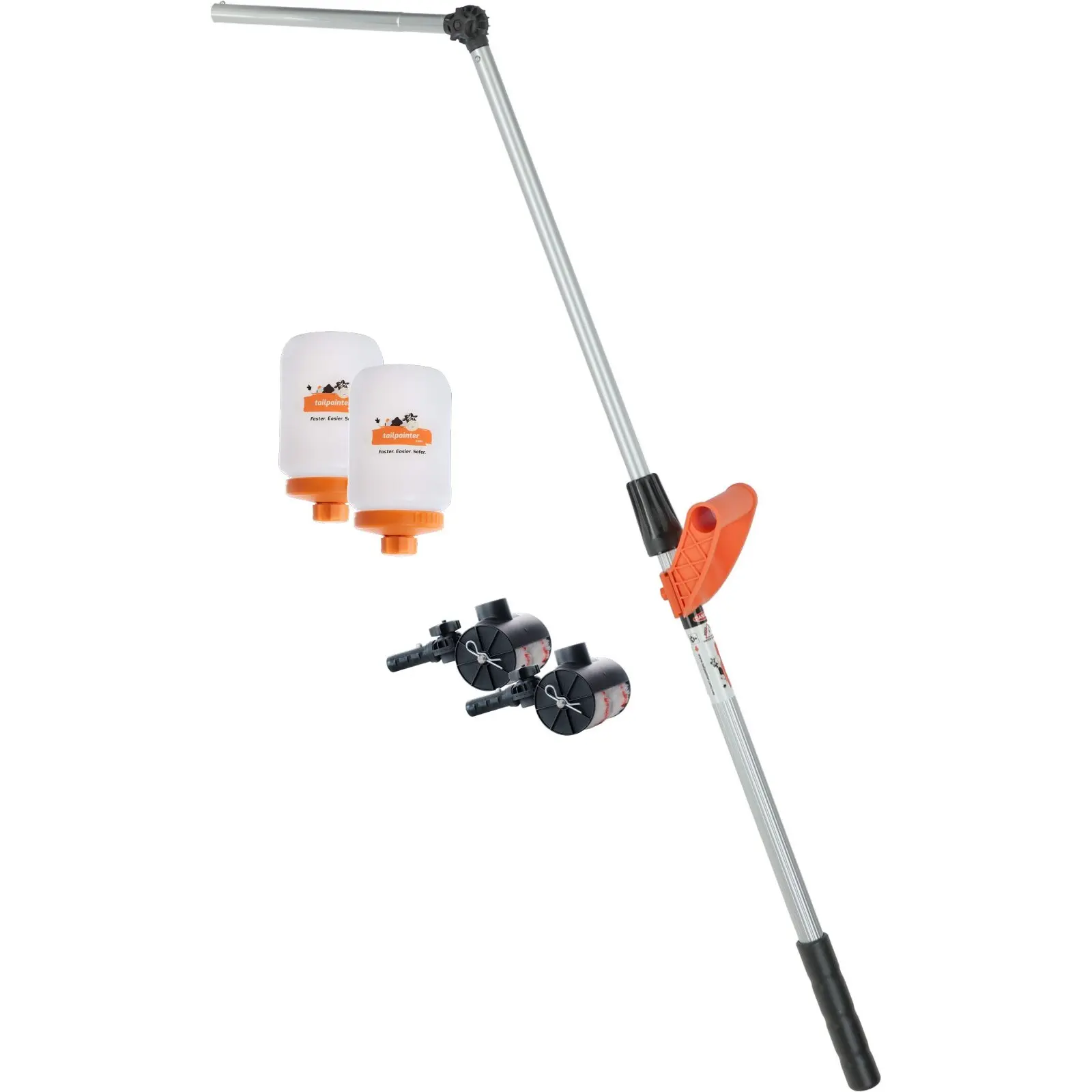 Applicator including 2 paint tanks and 2 applicator heads with rollers Tailpainter Duo