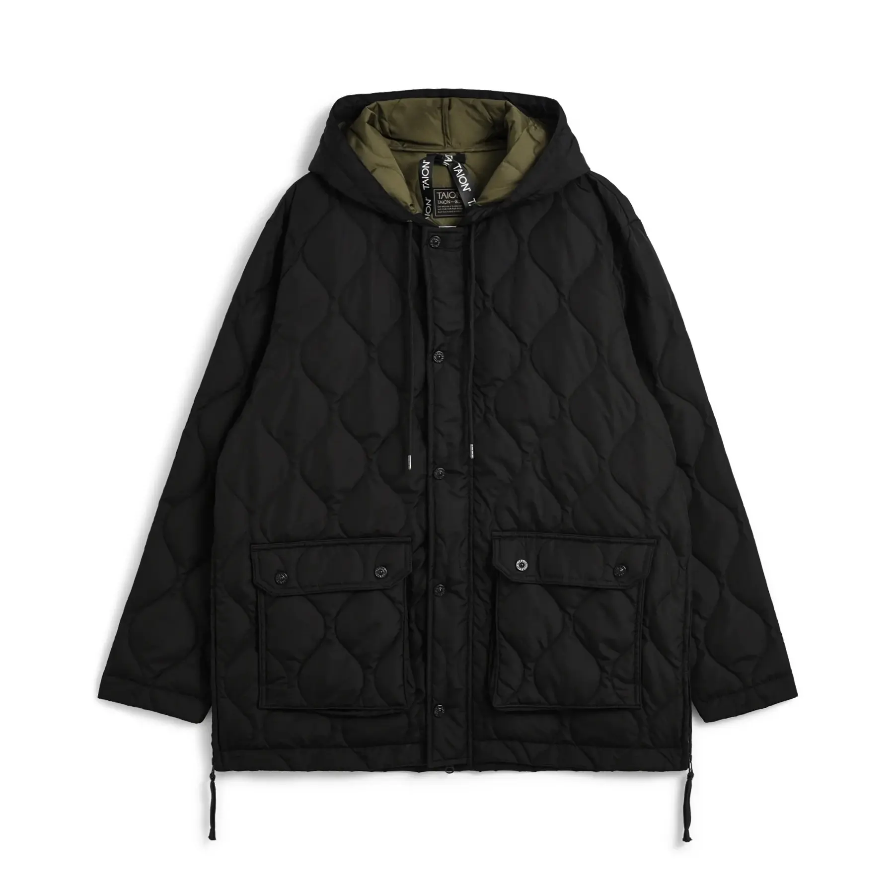 Daunenjacke  mit Kapuze Taion Military