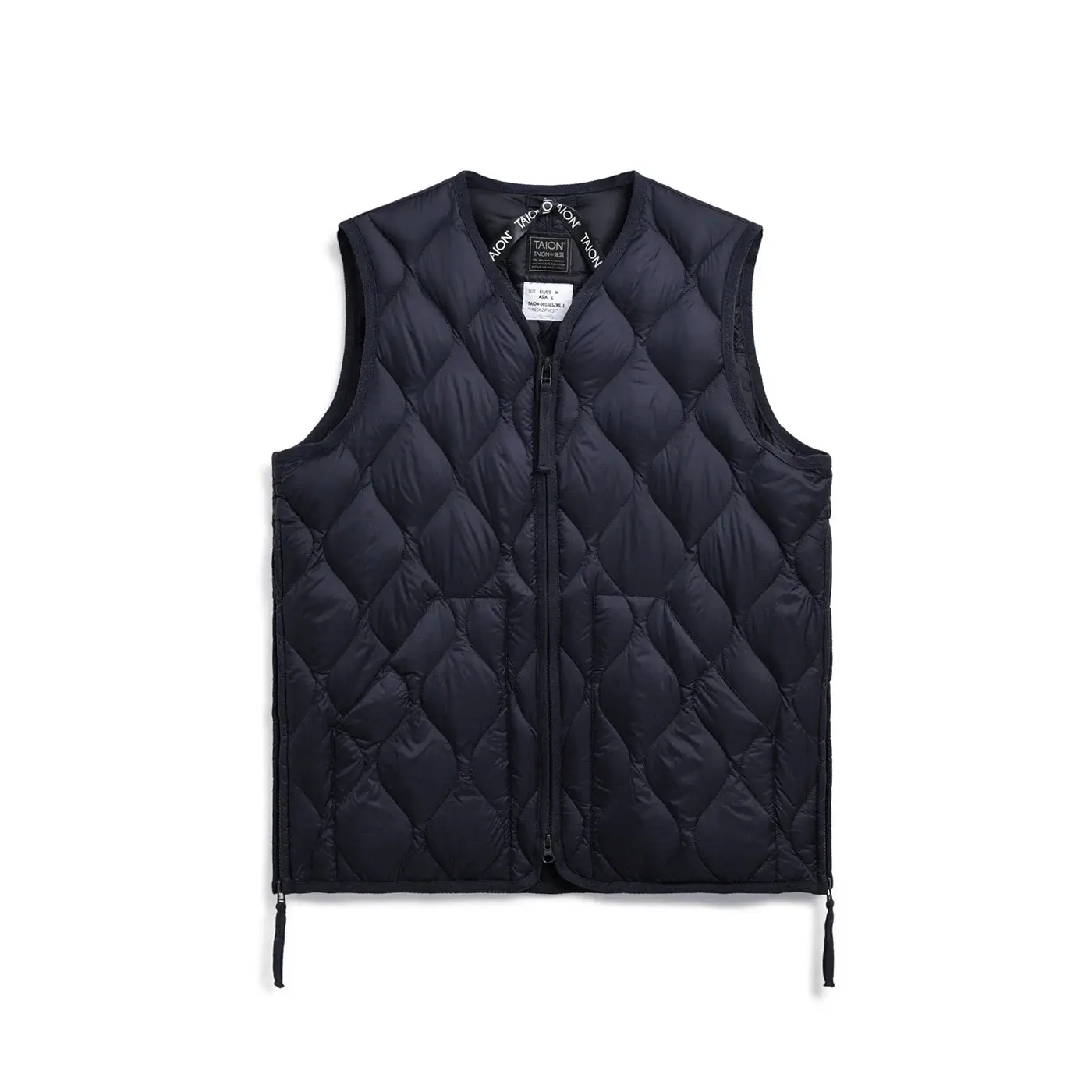 Gilet militare senza maniche con collo a V e zip a W Taion Soft Shell
