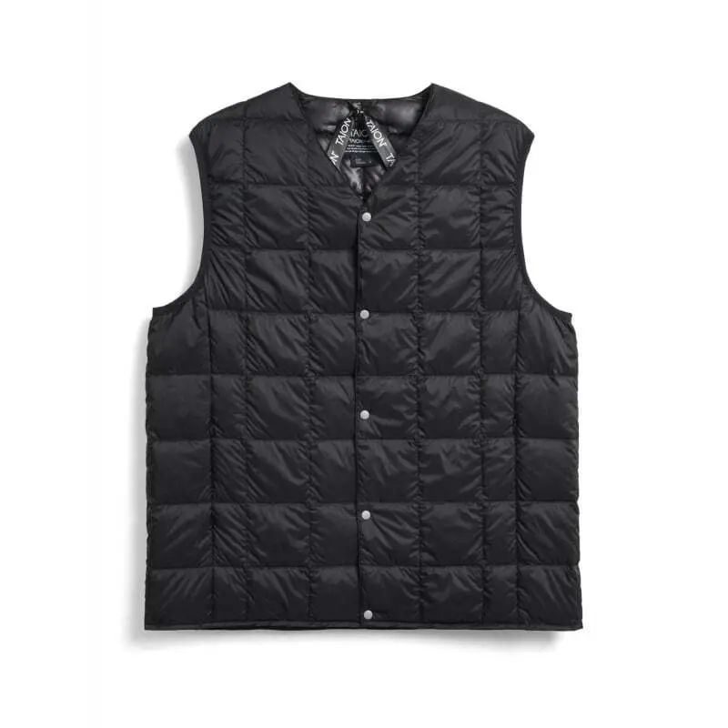 Gilet imbottito con collo a V Taion Corduroy