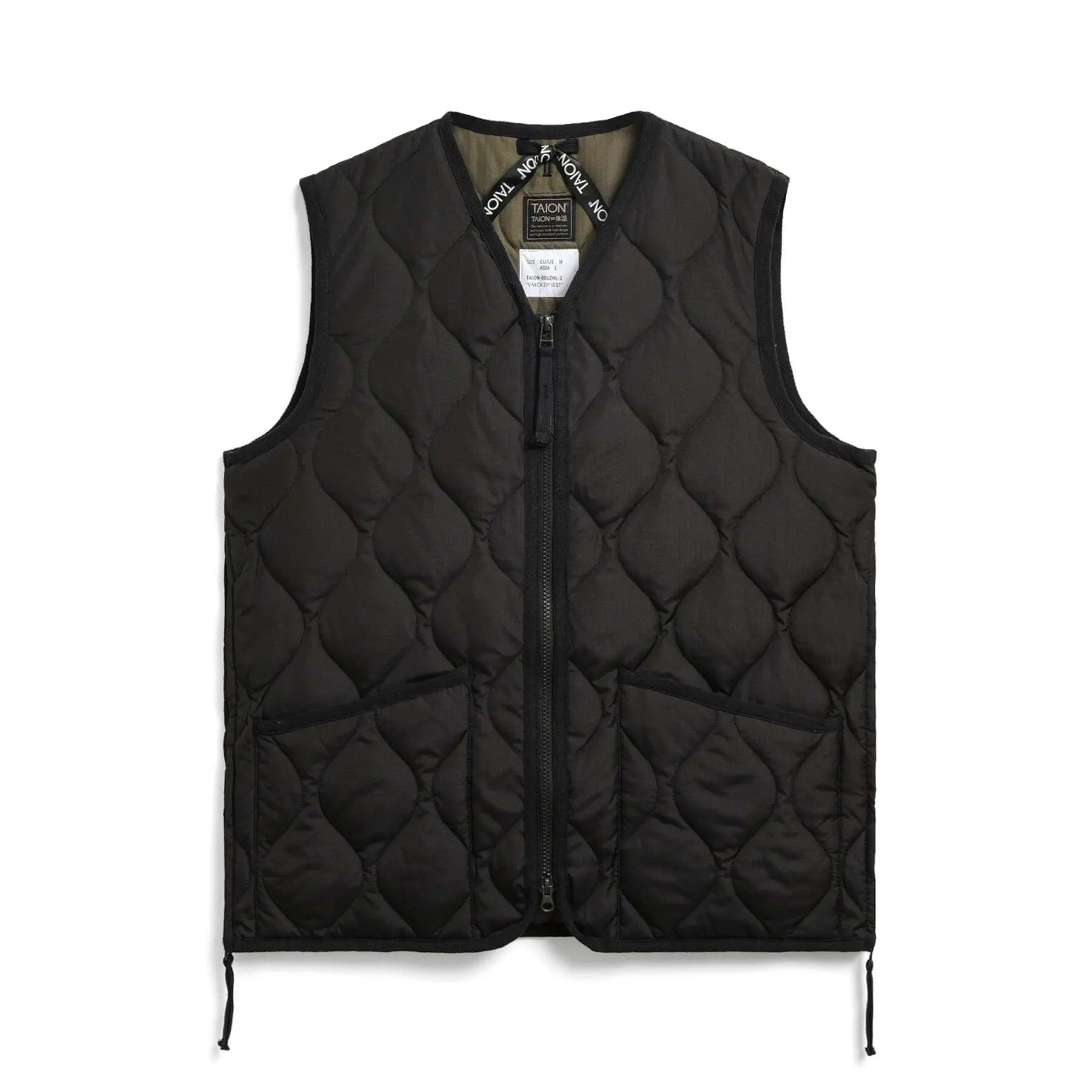 Gilet a zip con scollo a V Taion
