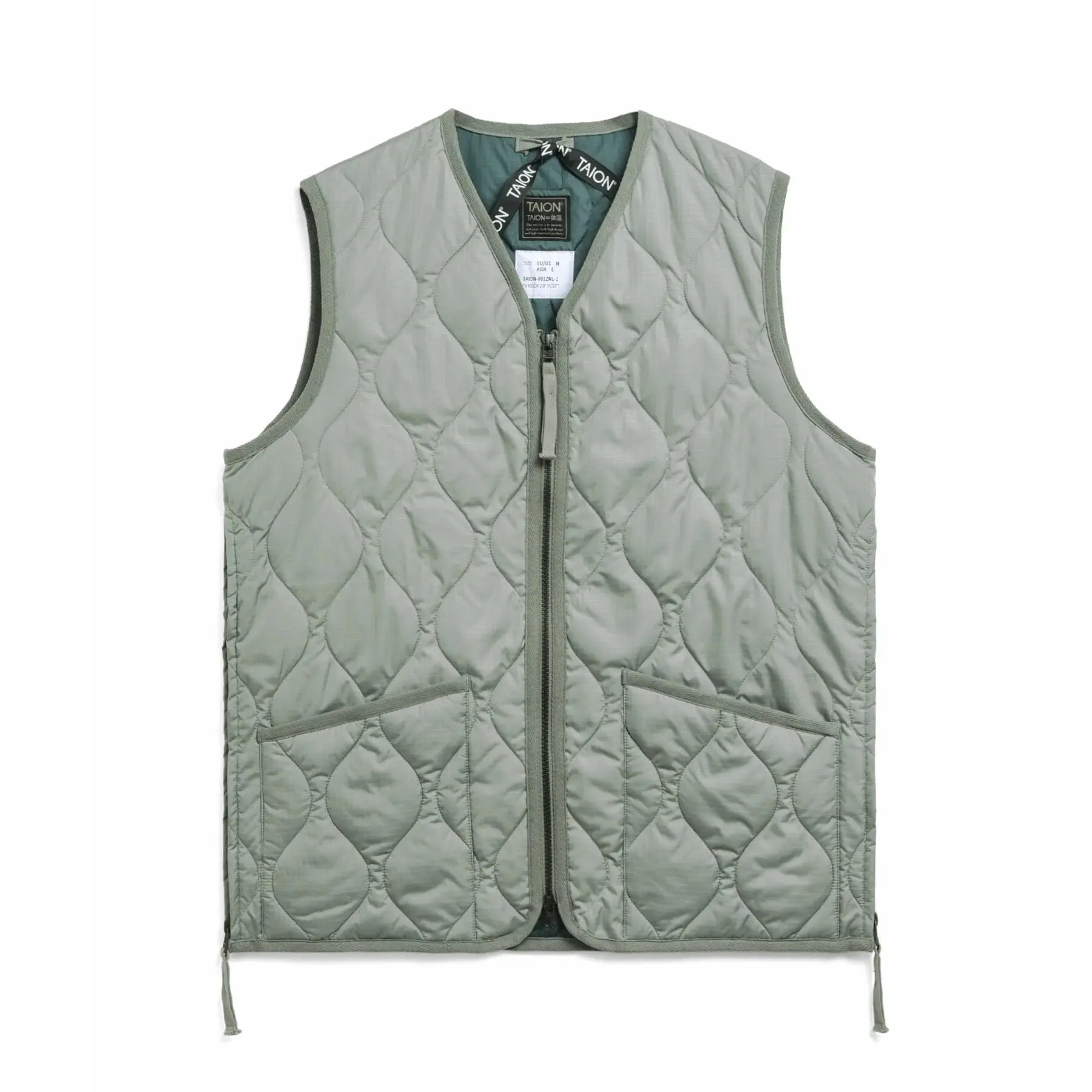 Gilet a zip con scollo a V Taion