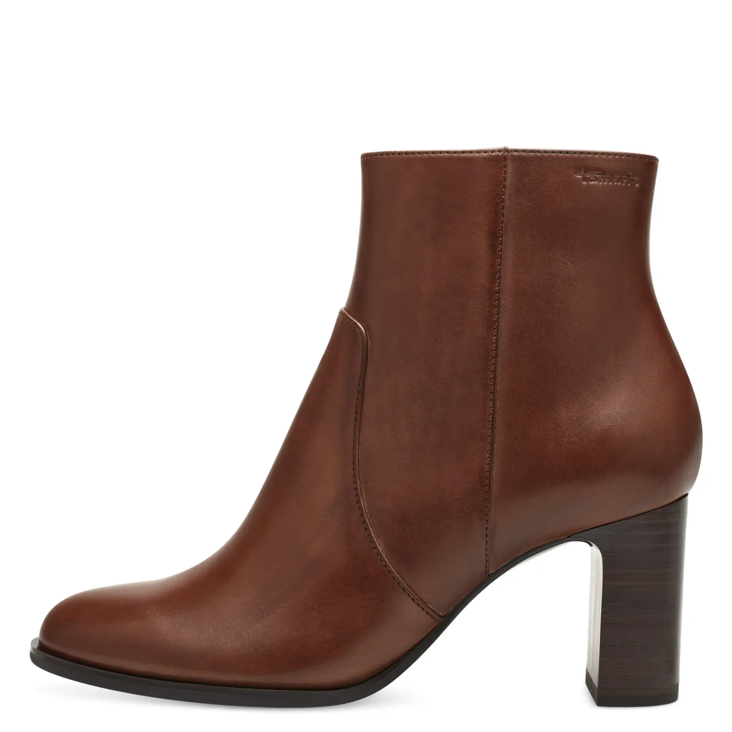 Stivaletti con tacco in pelle donna Tamaris
