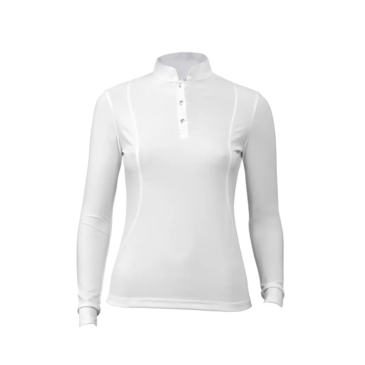 Long-sleeved competition polo for girls Tattini