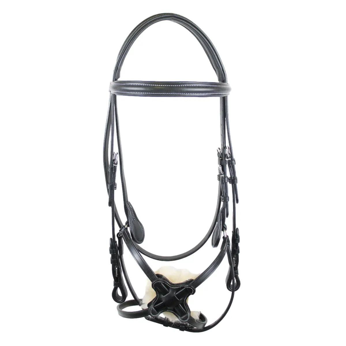 Crossed Noseband Riding Headpiece Tattini