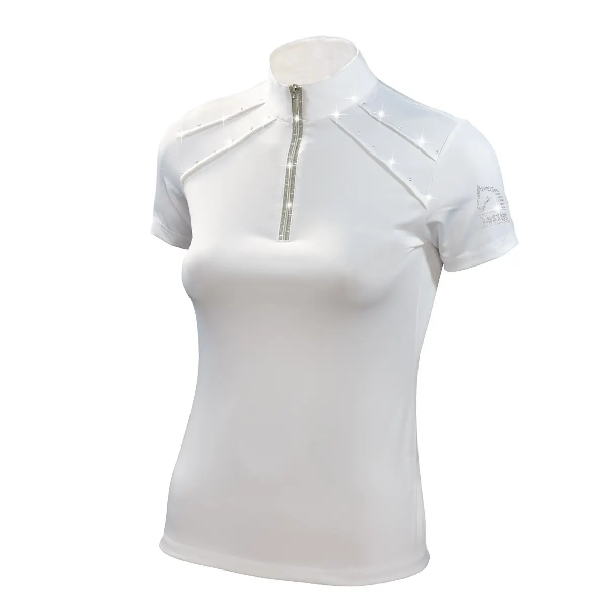 Mädchen Polo mit Lurex für Reiten Tattini