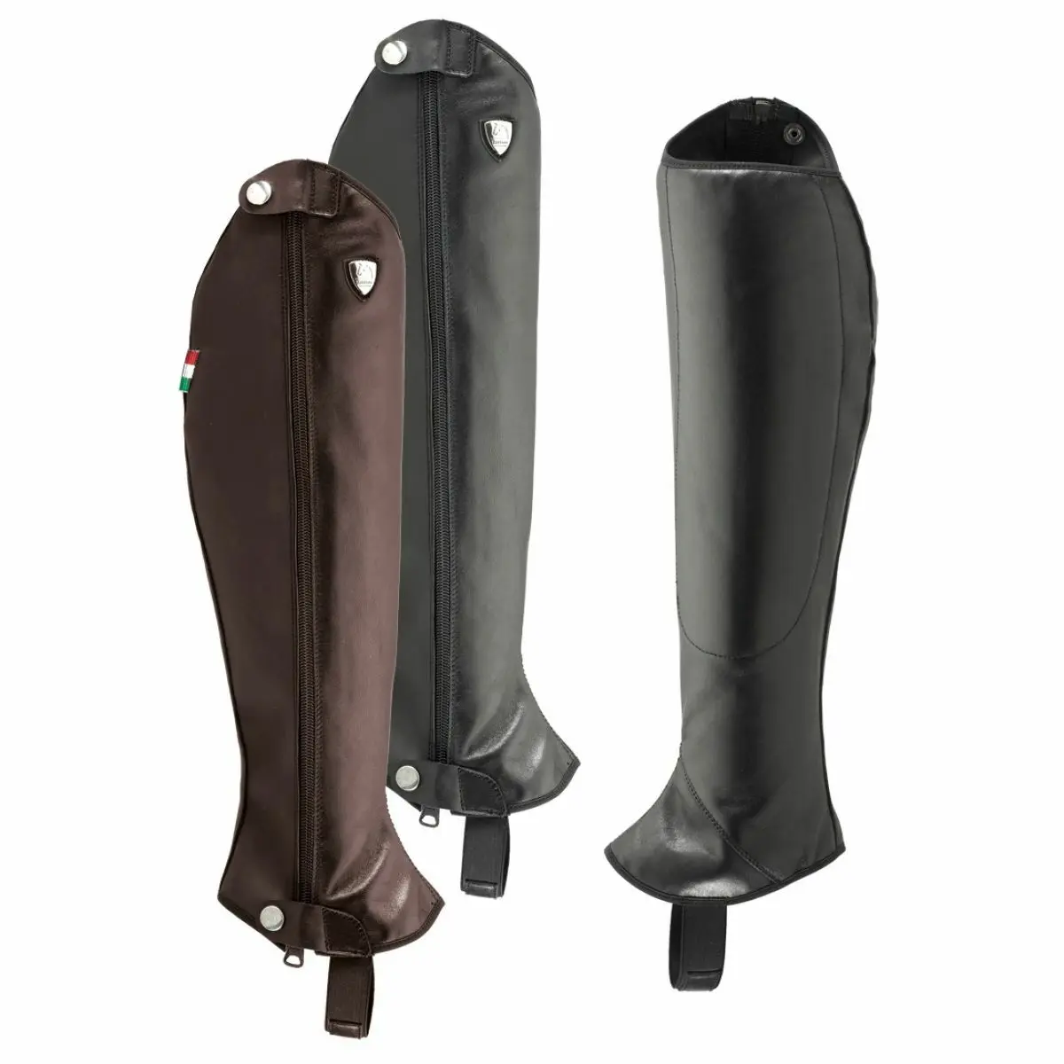 Shiny leather Half Chaps Tattini