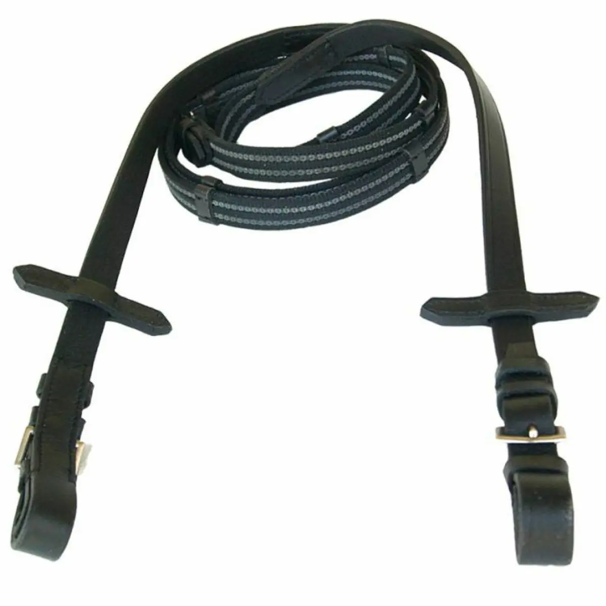 Reins for horses made of non-slip rubberized canvas Tattini