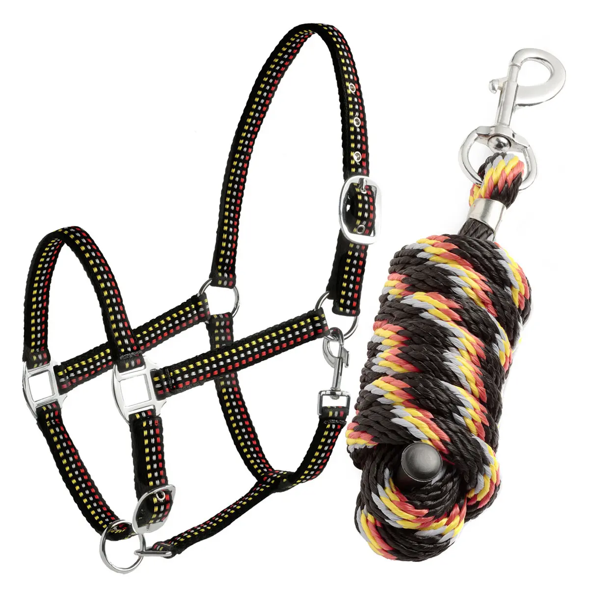 Stitched horse halter + lead reins Tattini