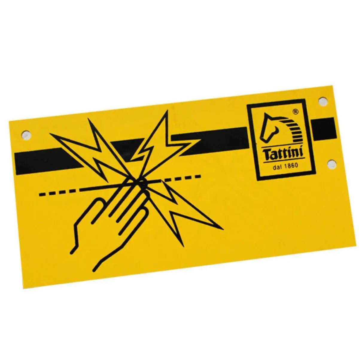Signalling plate for electric fence Tattini