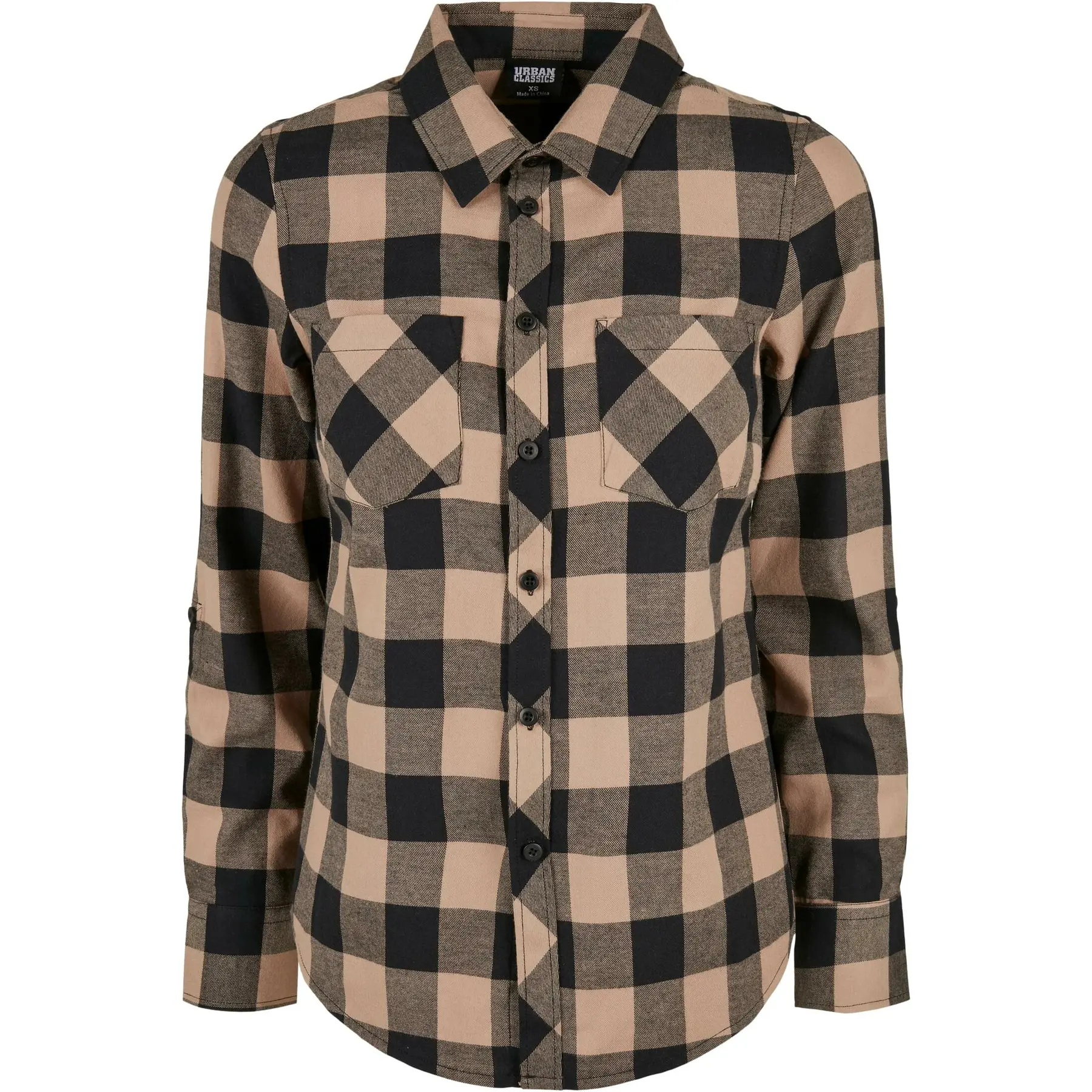 Women's plaid flannel shirt Urban Classics Turnup