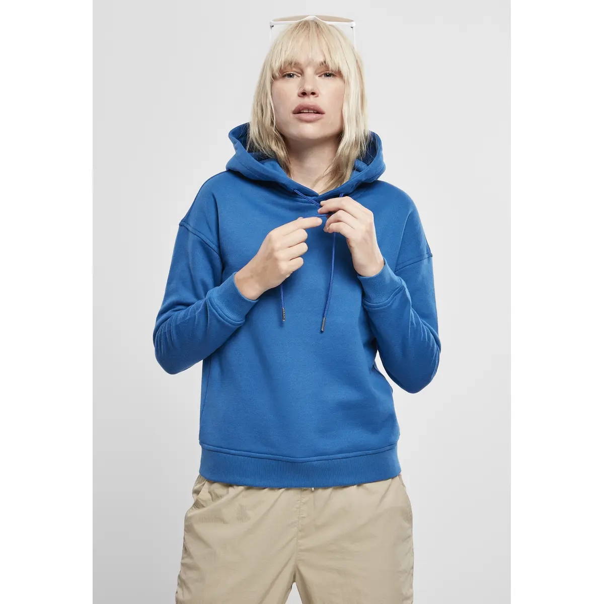 Felpa da donna con cappuccio Urban Classics (taglie forti)