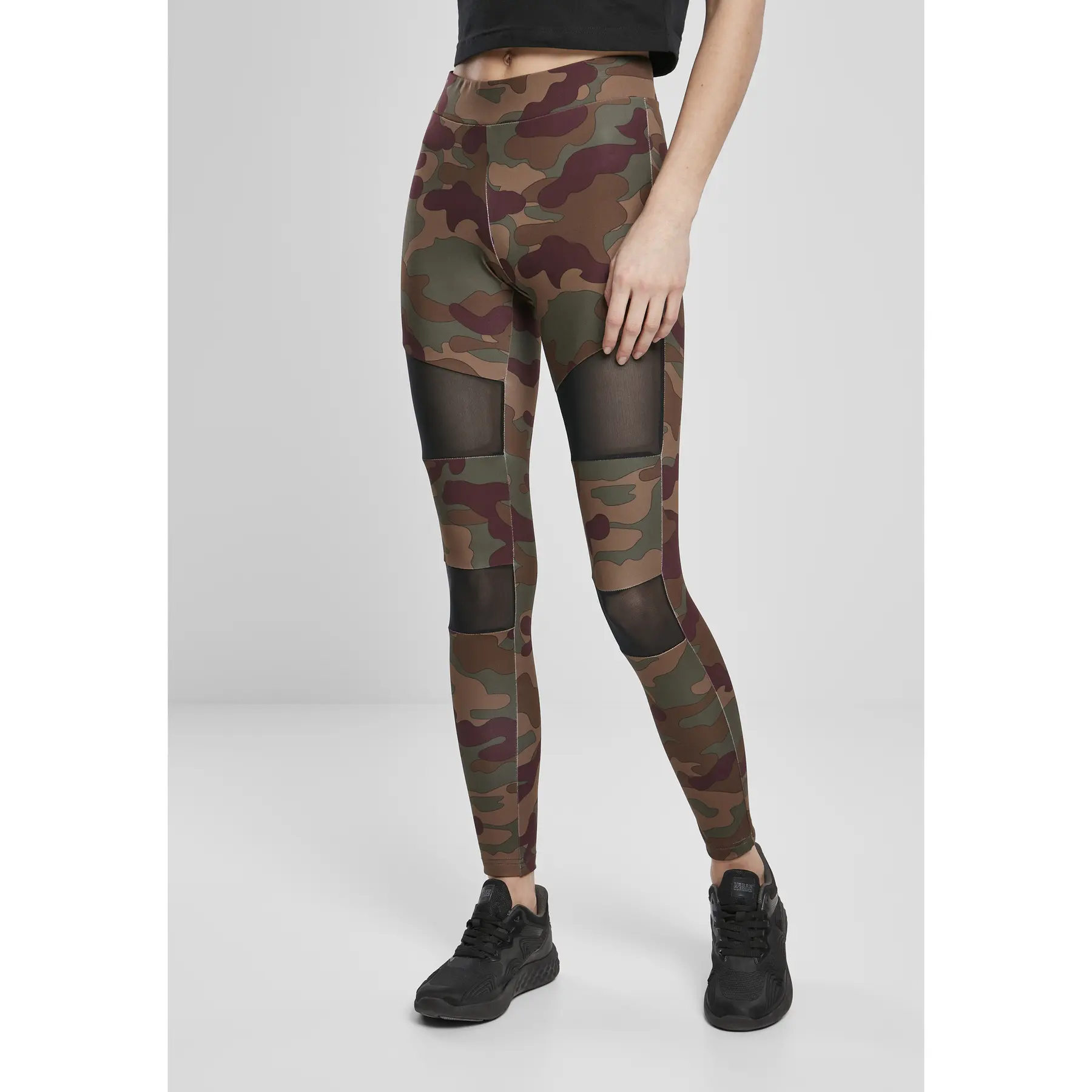 Leggings da donna Urban Classics camo tech mesh
