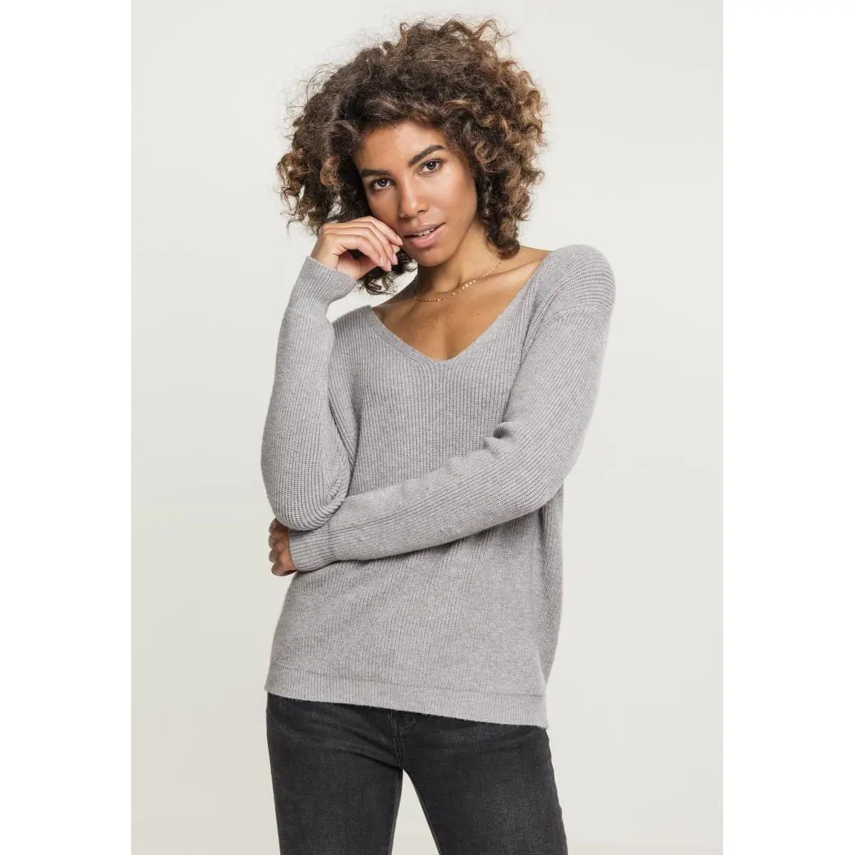 Sweatshirt Damen große Größen Urban Classic back lace up
