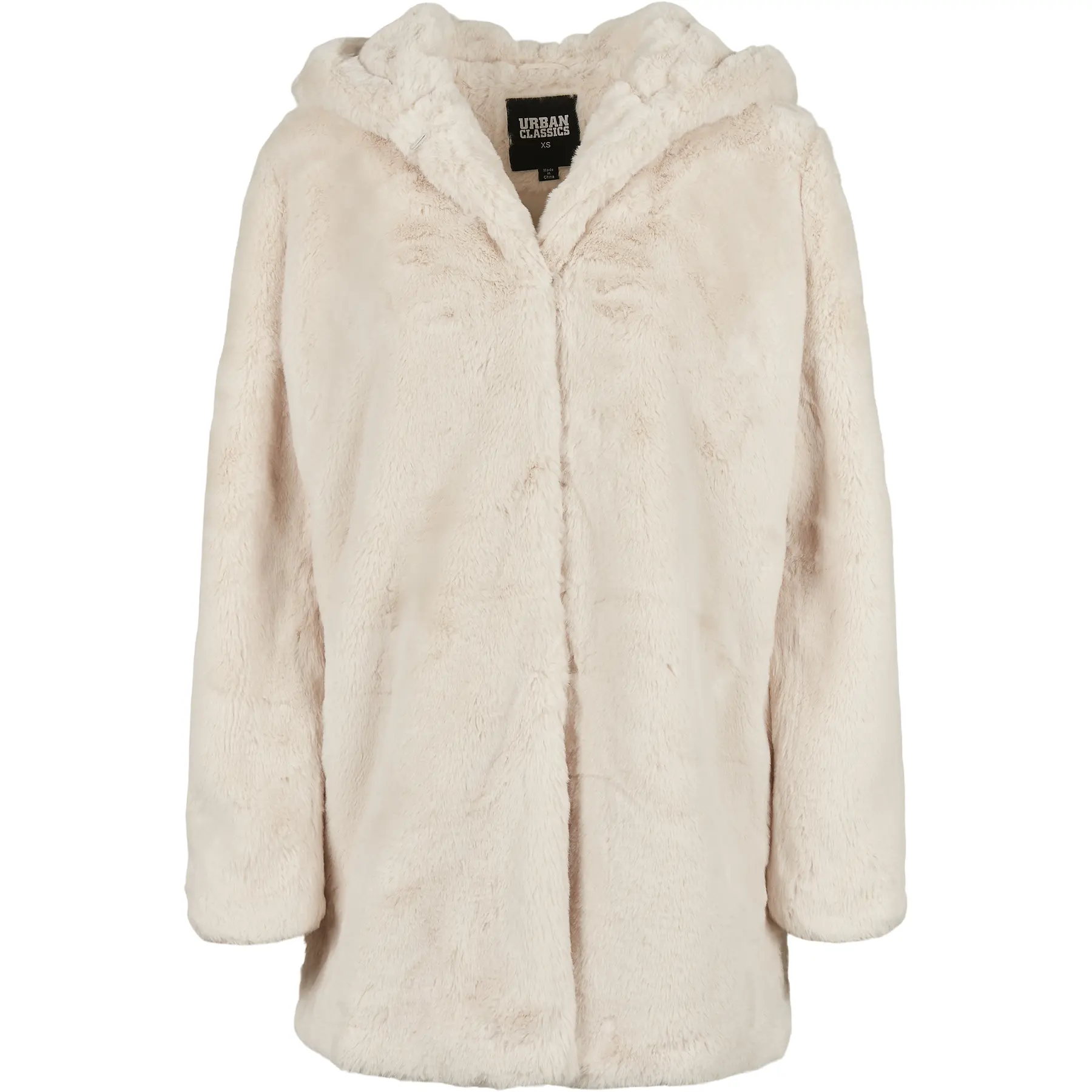 Giacca con cappuccio da donna Urban Classics teddy coat