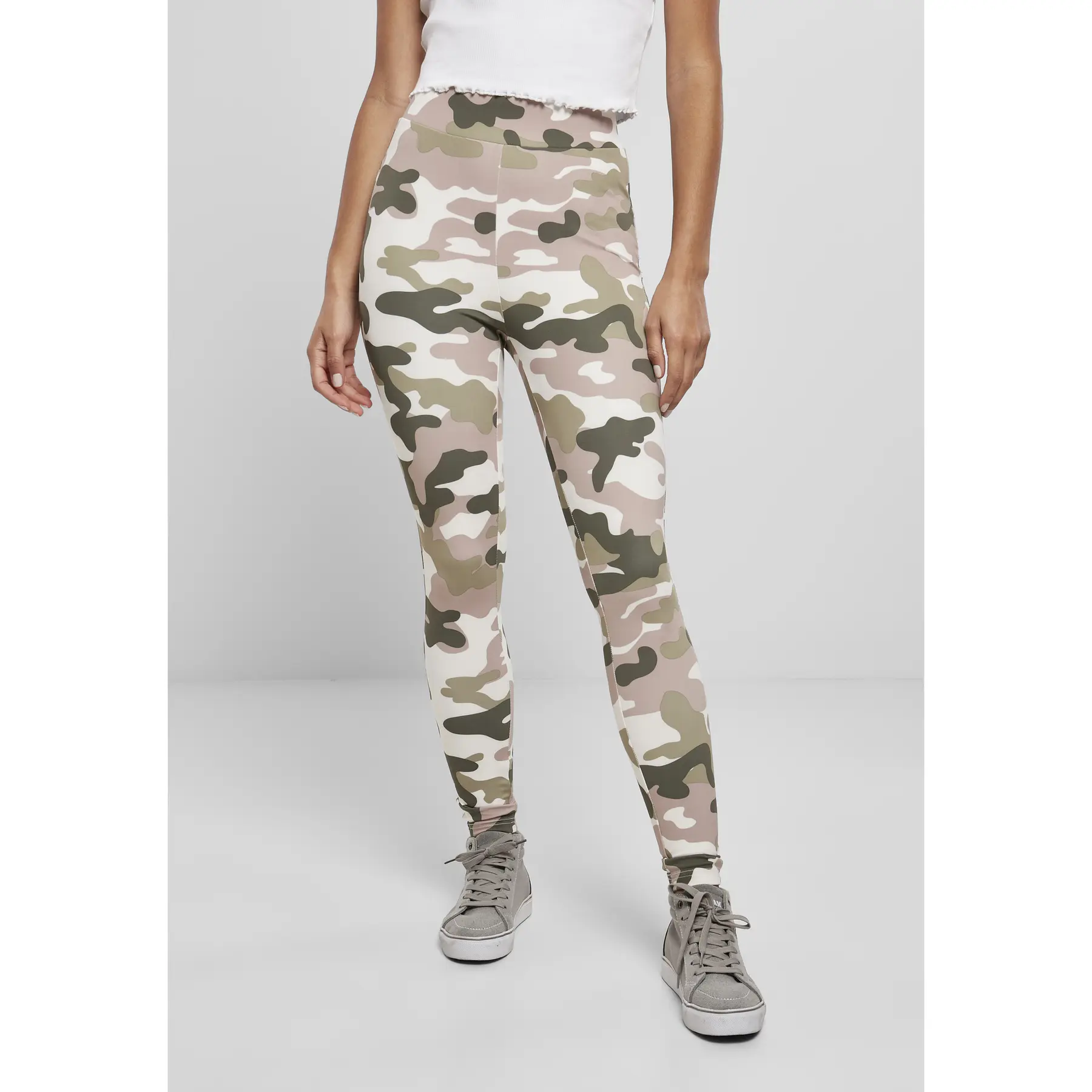 Damen-Leggings mit hoher Taille Urban Classics Camo tech