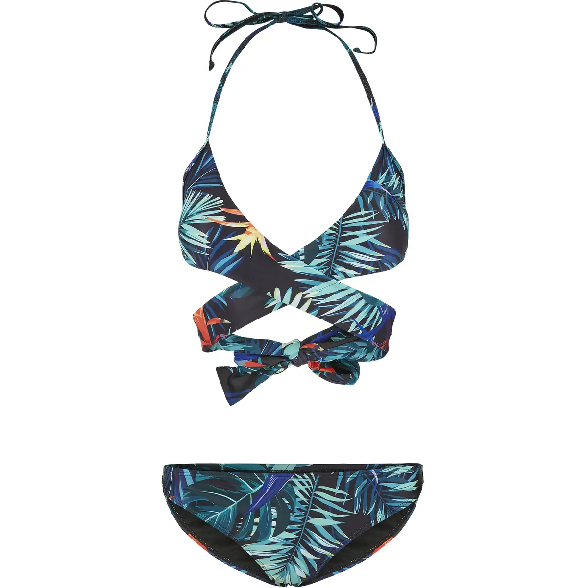 Bikini für Damen Urban Classics draped pattern