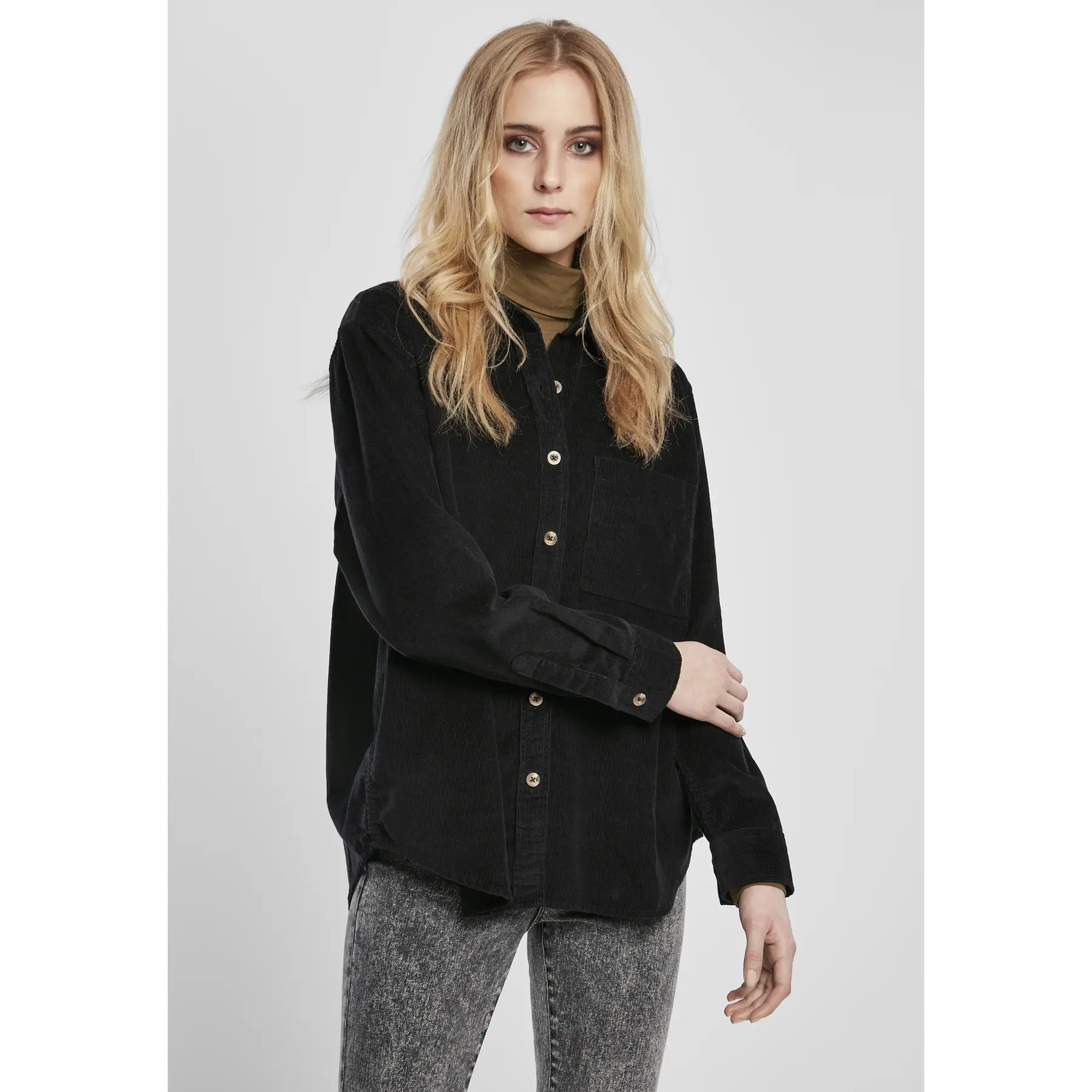 Camicia da donna Urban Classics corduroy oversized