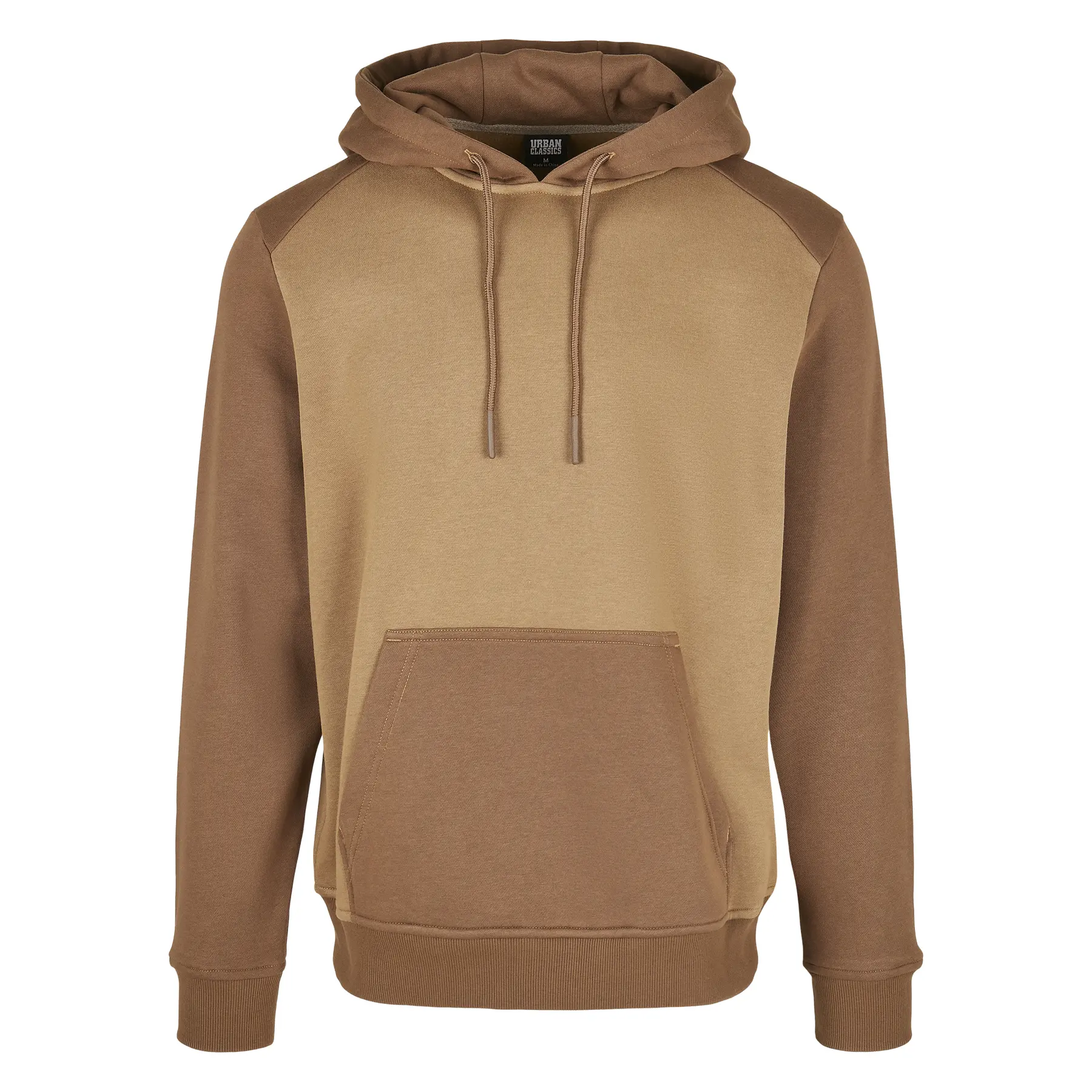 Felpa con cappuccio  2-tone fake raglan