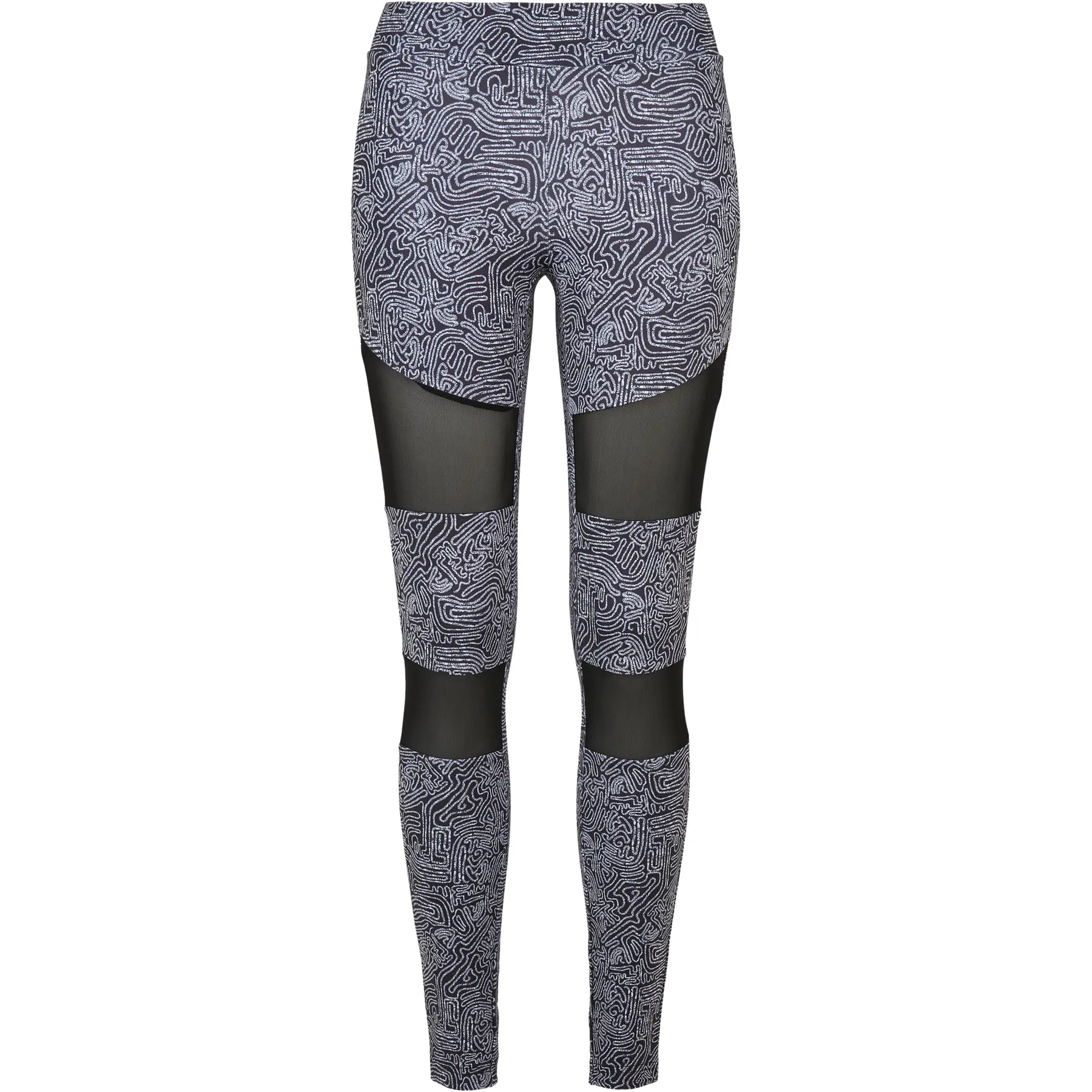 Bedruckte Leggings für Frauen Urban Classics Tech Mesh AOP