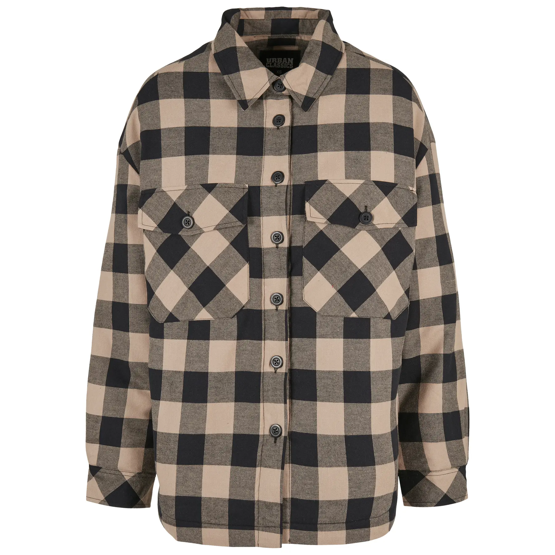 Flanellhemd Frau Urban Classics Padded