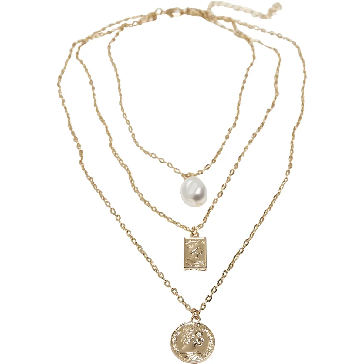Collier Urban Classics layering perle