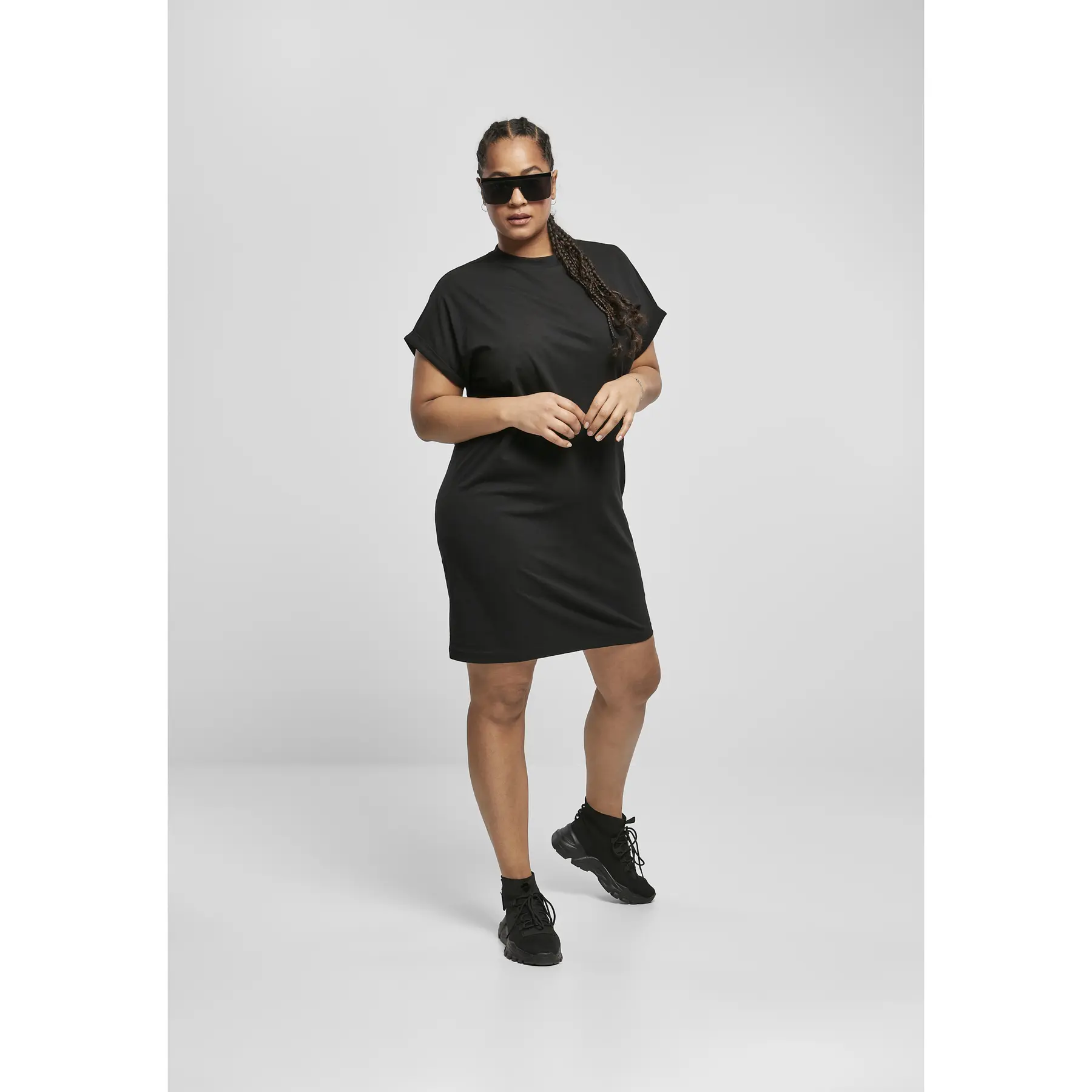 Abito maglietta da donna Urban Classics cut on