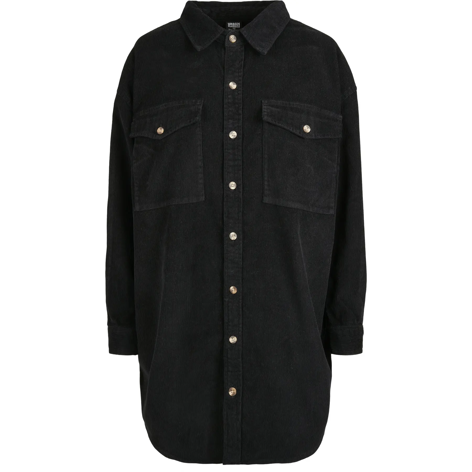 Langes Hemd aus Cord für Damen Urban Classics