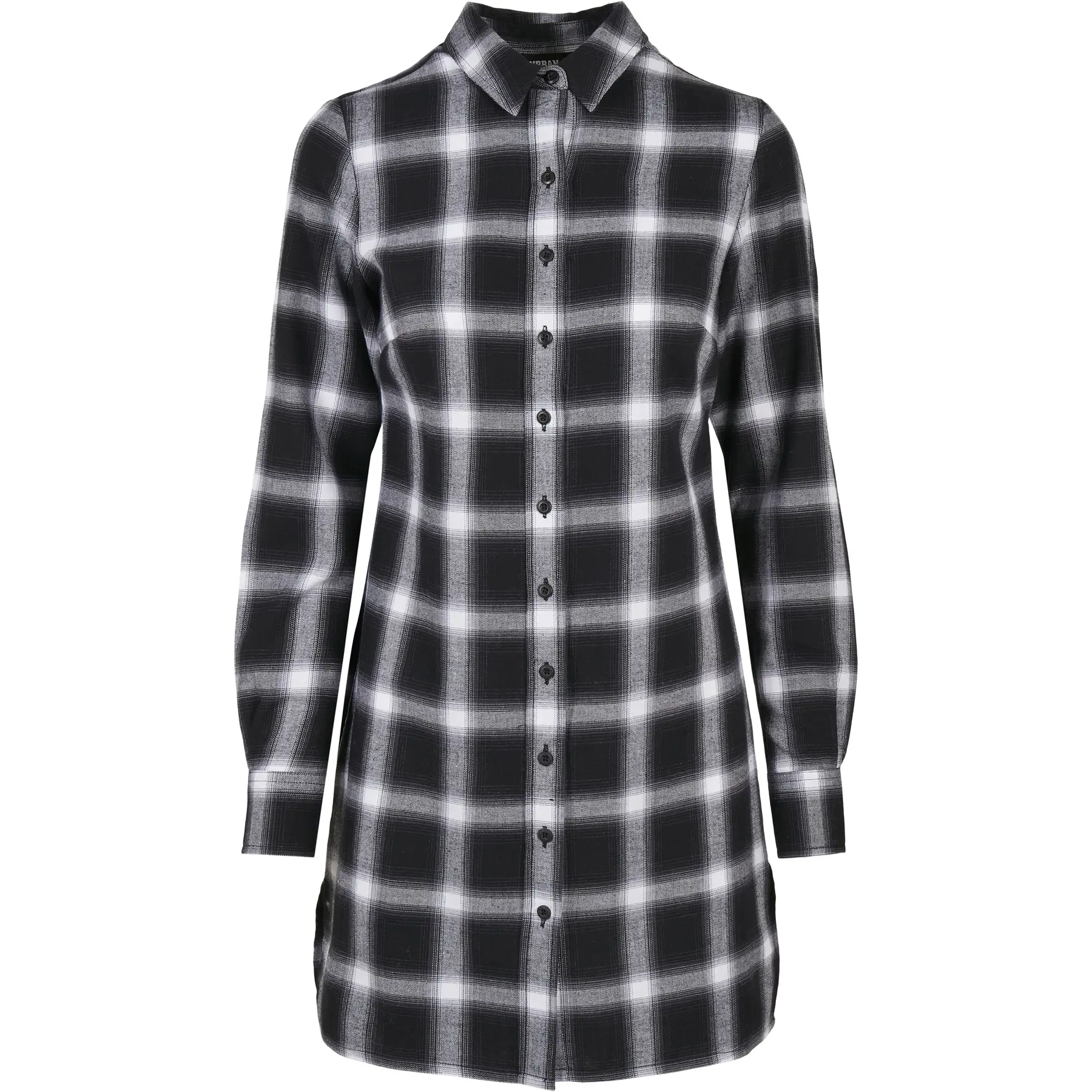 Hemdkleid aus Baumwollkaro für Damen Urban Classics