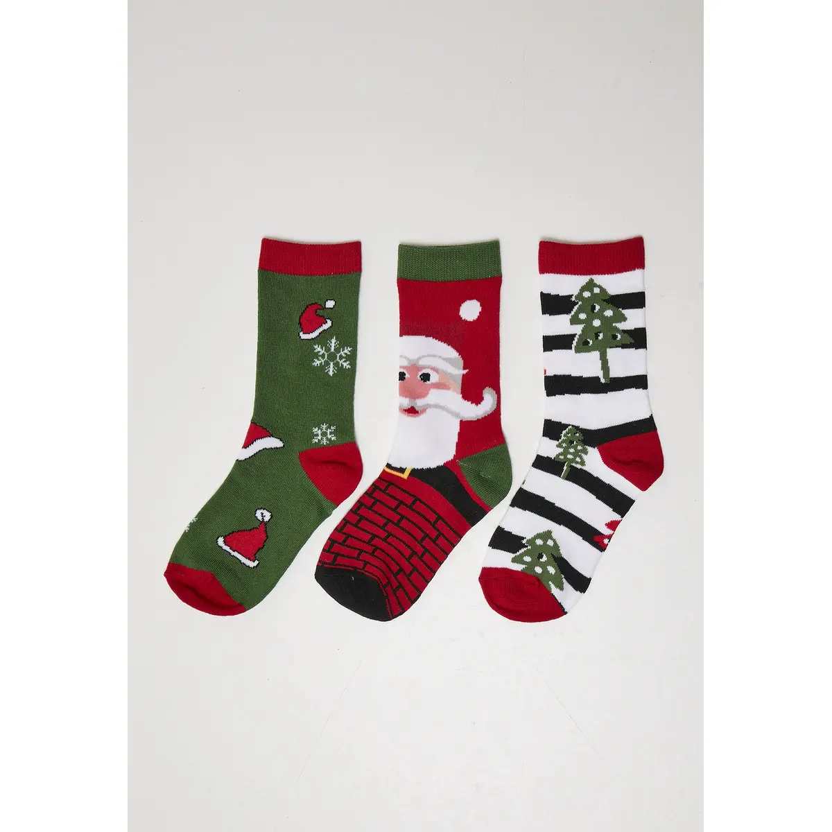 Calzini  stripe santa christmas (x3)