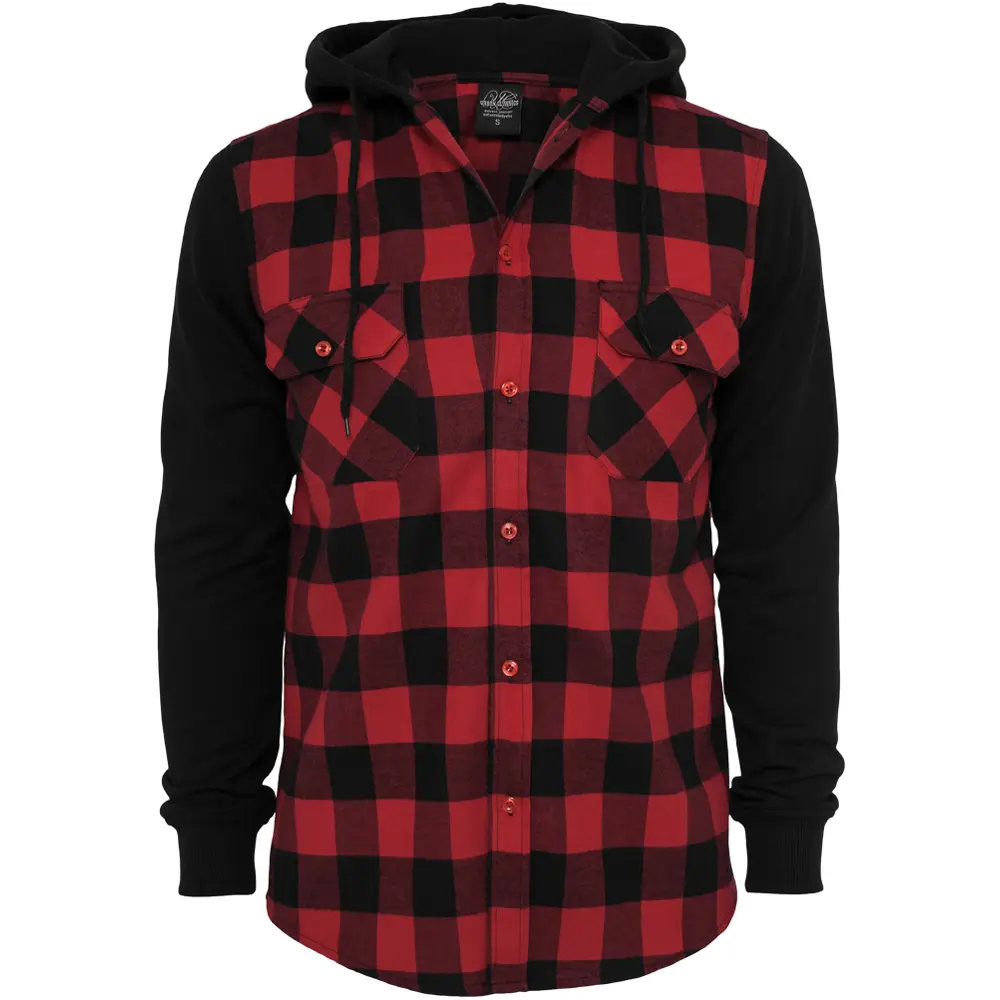 Camicia Urban Classic hooded ed flanell sweat leeve