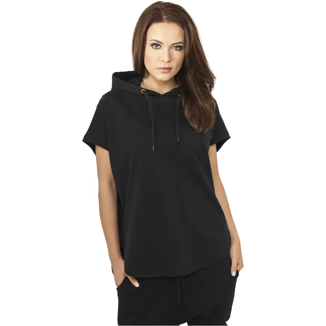 Felpa con cappuccio da donna Urban Classic basic terry