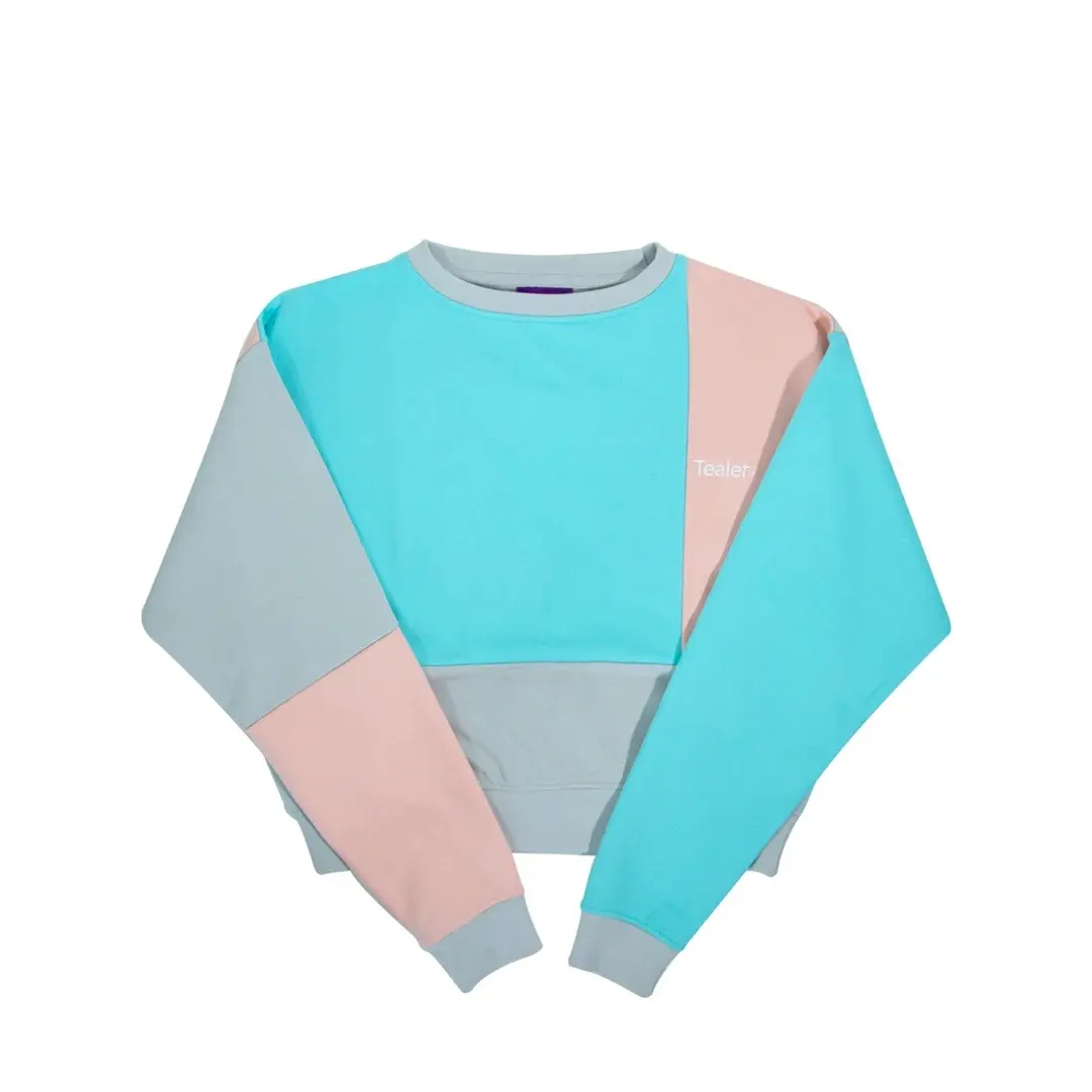 Felpa girocollo Tealer Crop Cutout