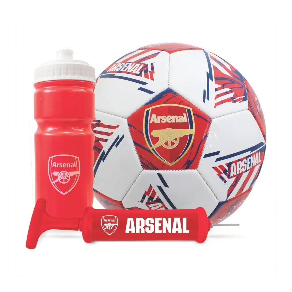 Ballon-Set mit Flasche und Handpumpe Arsenal Signature