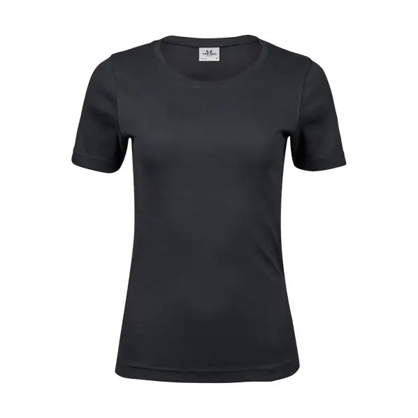 Tee Jays Women's Gris T-Shirt Interlock