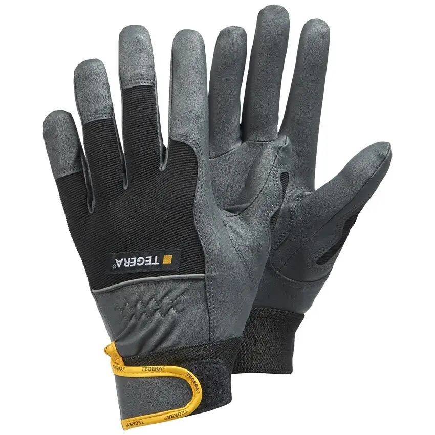 Guanti protettivi in pelle sintetica con chiusura in velcro TEGERA Pro Microthan