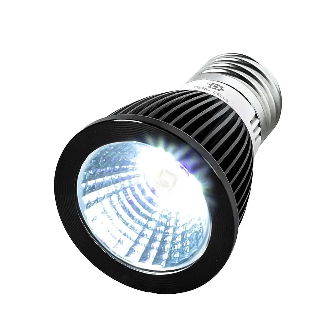 Terra Della LEDlamp UVB tropisch zwart | 3W | 5x5x7 cm | UVA + UVB terrariumspot