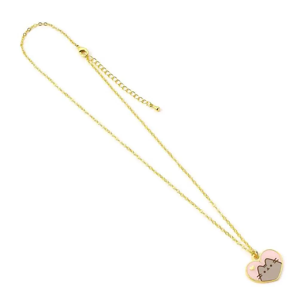 Anhänger und Halskette The Carat Shop Pusheen Pink and Gold Heart