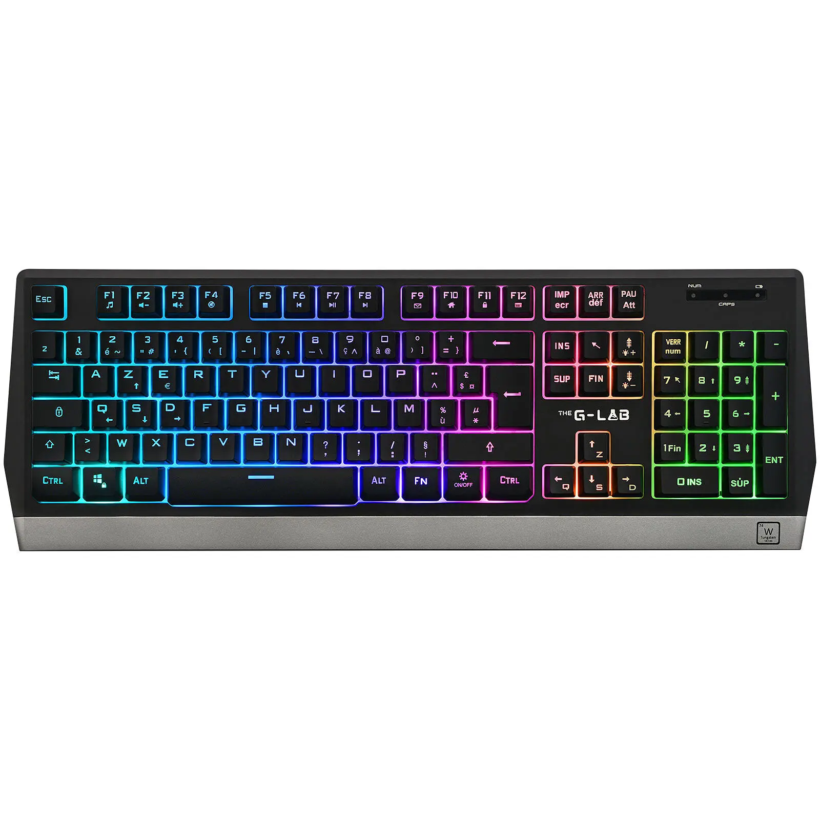 Tastiera e mouse wireless The G-Lab Combo Tungsten - RGB
