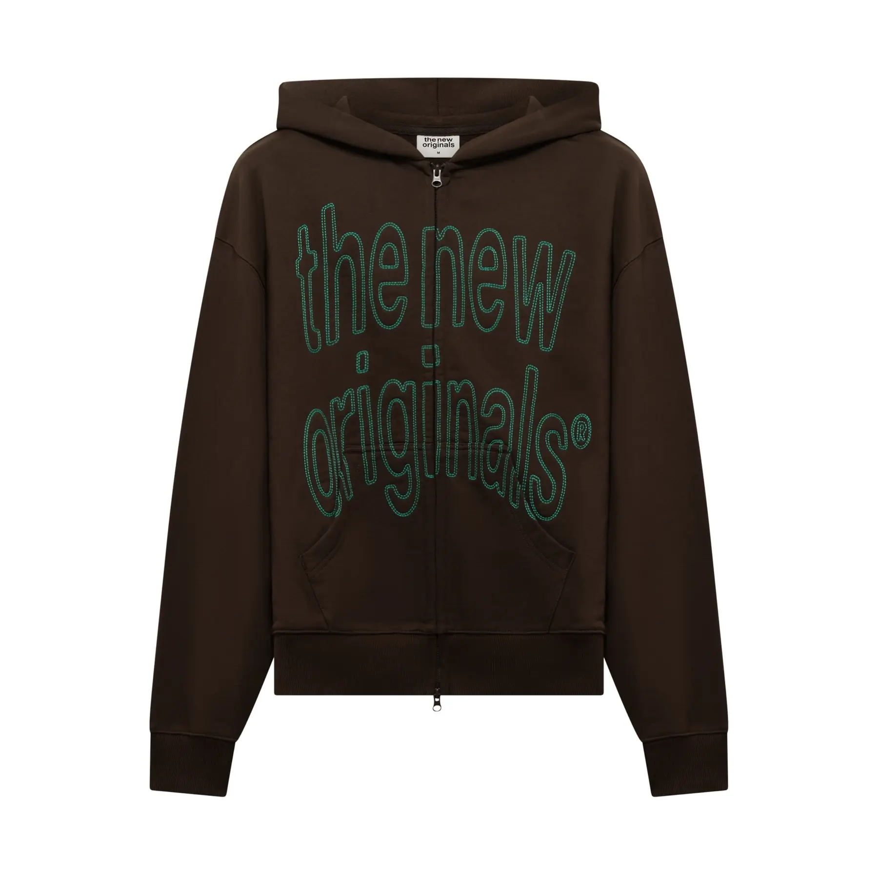 Felpa con cappuccio zip con grande logo The New Originals