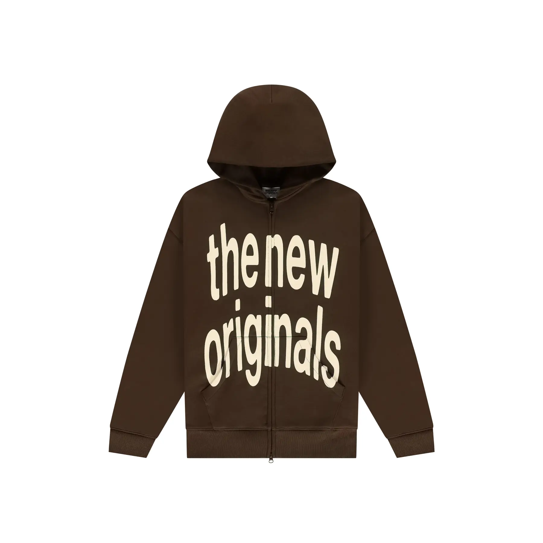 Felpa con cappuccio zip con grande logo The New Originals